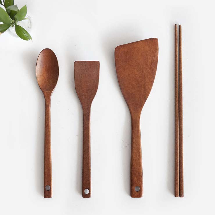 Wooden Cooking Utensil - 4 Piece SET