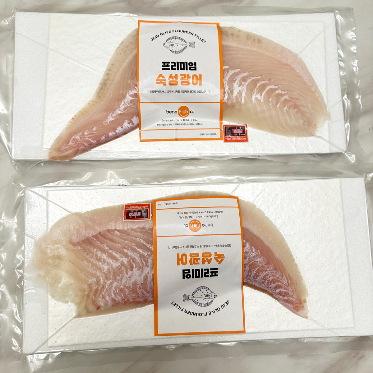 Frozen Halibut Sashimi Filet from Jeju island[제주광어]