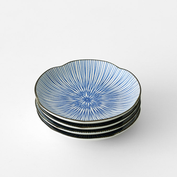 Blue Small Plate 4pc SET