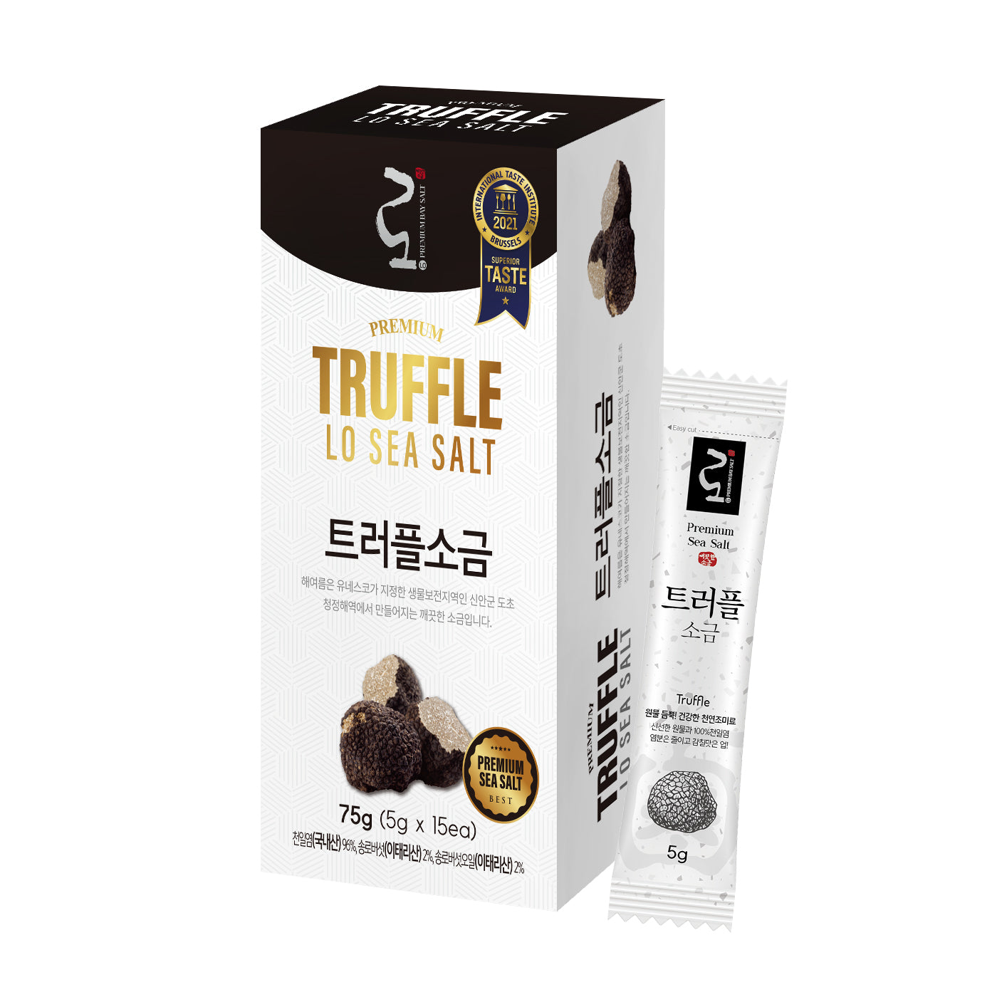 Premium Truffle Sea Salt  75g(5g*15pcs) Stick Pouch (2.64oz)