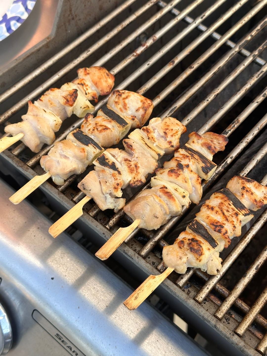 Green Onion Chicken Drumstick Skewers 10pc (소금구이) 대파닭다리꼬치 10개)