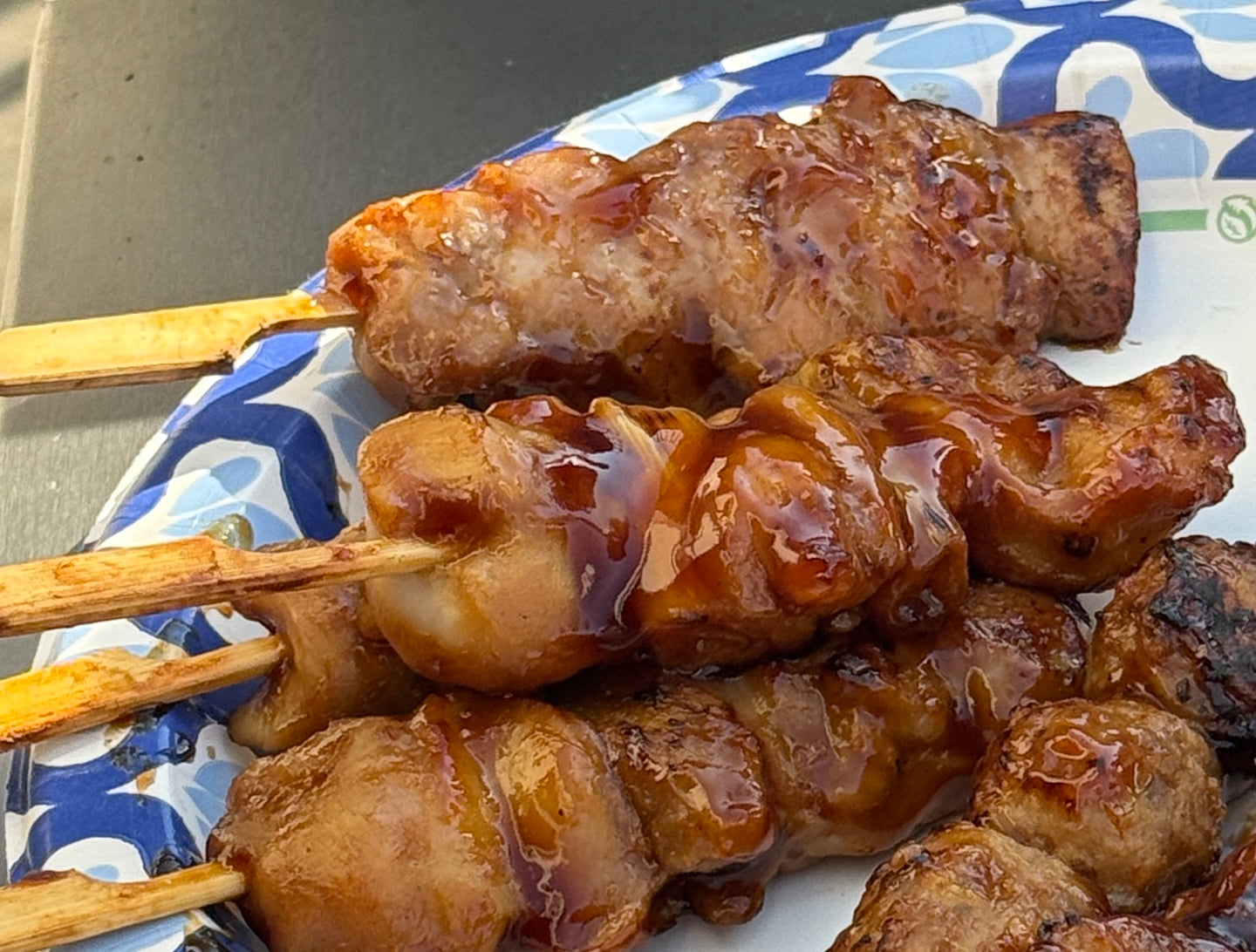 Teriyaki Green Onion Chicken Skewers 10pc (데리야끼)대파 닭다리꼬치 10개