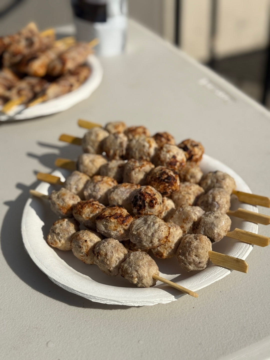 Salt-Grilled Chicken Meatball Skewers 10pc (소금구이) 치킨미트볼 꼬치 10개