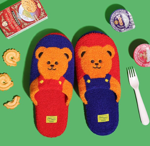 Terry Home Slipper - Twin Bears