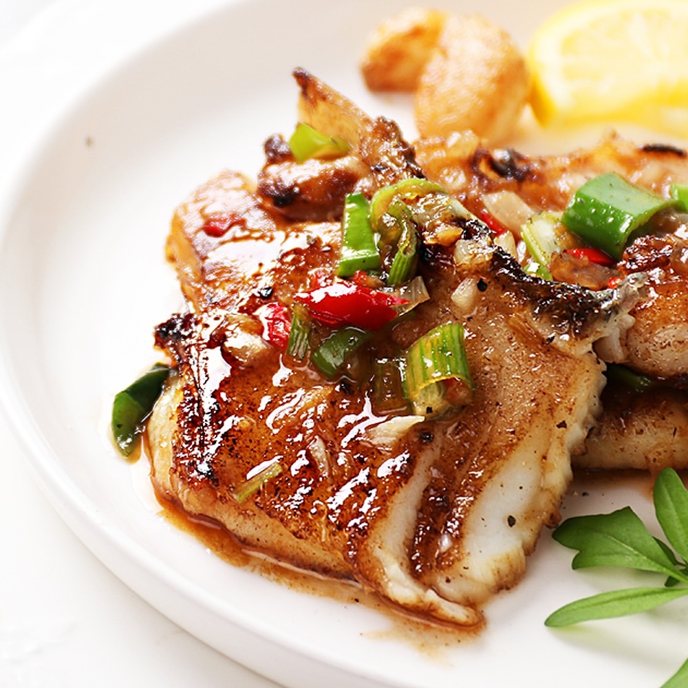 Grilled Patagonian Toothfish Steak from Korea (목살스테이크)