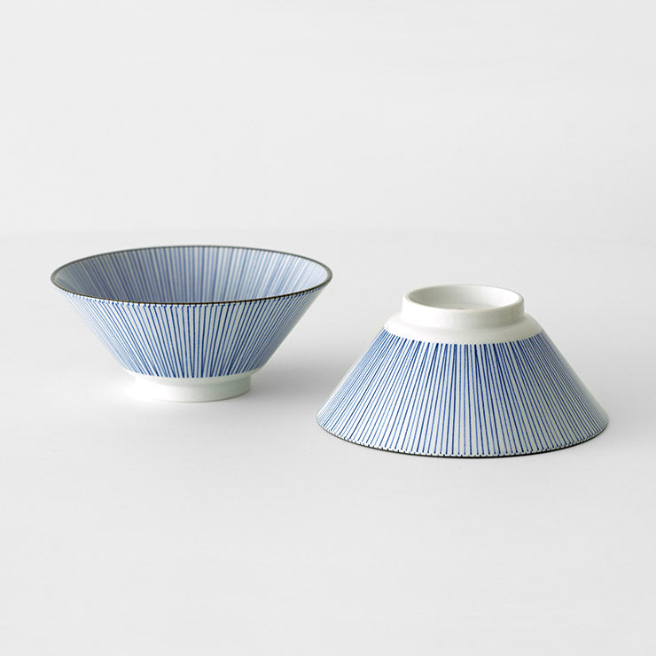 Blue Noodle Bowl - 2 Piece SET