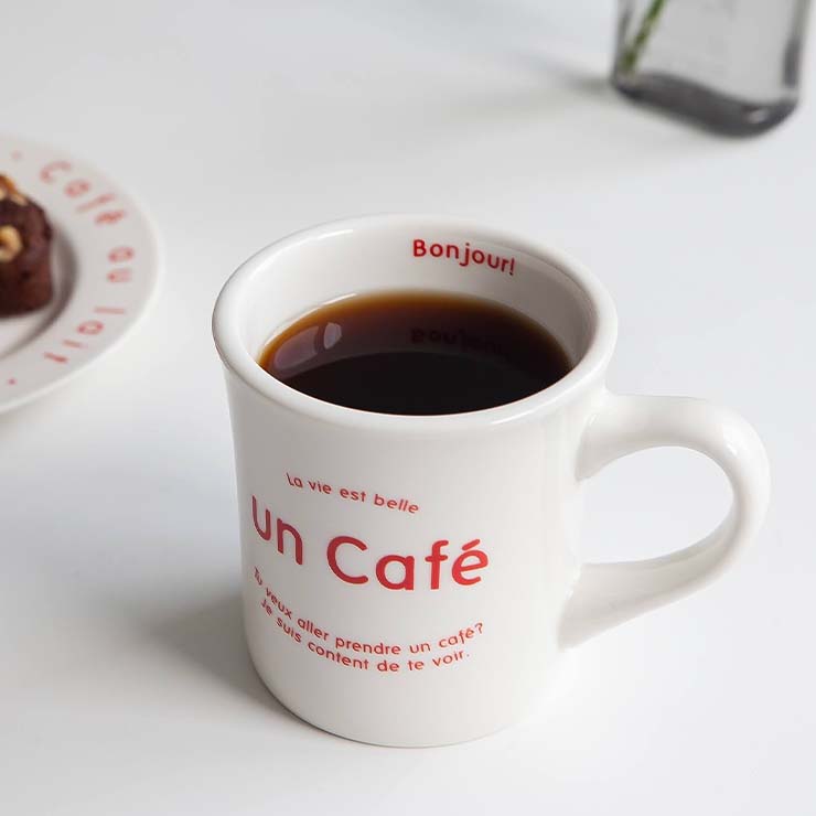 BONJOUR - (RED) Dinnerware Set (Round Plate, Oval Plate, Mini Bowl, Cup, Placemat)